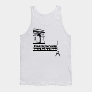 Everywhere Paris with me 2 Tank Top